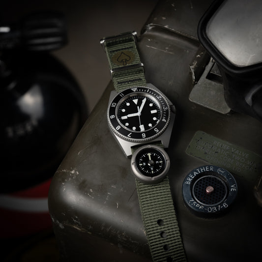 W.O.E. Submersible Wrist Compass